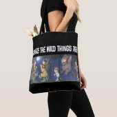 Tote Bag Wild Things and Max Dancing in Moonlight (De près)