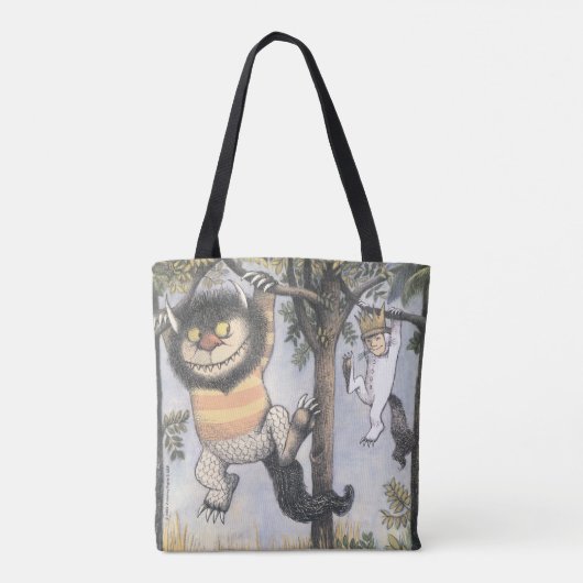 Tote Bag Wild Things and Max Swinging From Trees (Dos)