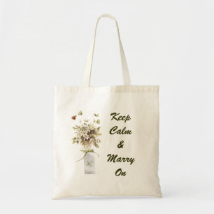Tote Bag wildflower whitewashed wood french country wedding