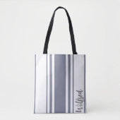 Tote Bag Wilfred Minimalist Stripes Monogram (Devant)