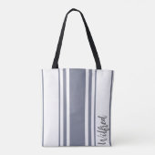 Tote Bag Wilfred Minimalist Stripes Monogram (Dos)