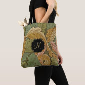 Tote Bag William Morris Acanthus avec Monogramme (De près)