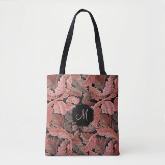 Tote Bag William Morris Acanthus Rose avec Monogram