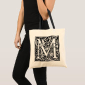 Tote Bag William Morris Alphabet "M" (Devant (produit))