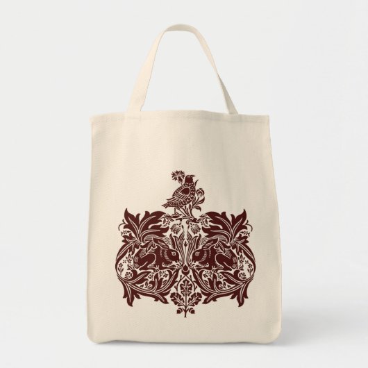 Tote Bag William Morris Brer Détail du lapin Shopper (Devant)