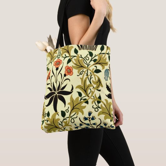 Tote Bag William Morris - Celadine, motif populaire, (De près)