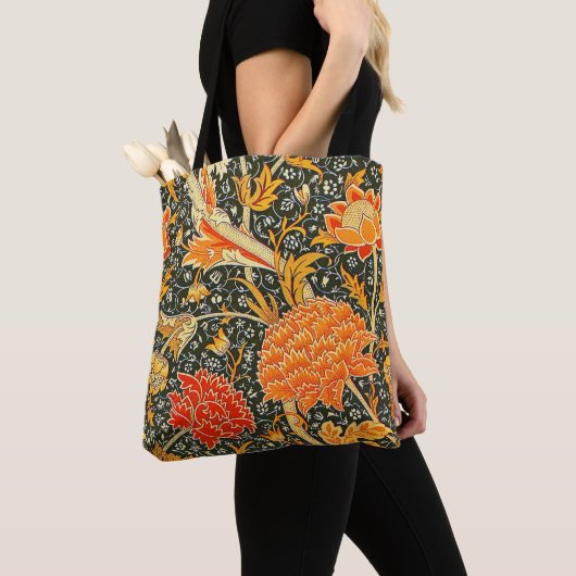 Tote Bag William Morris Cray Fond d'écran Motif (De près)