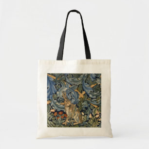 Tote Bag William Morris Forest Rabbit Floral Art