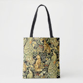 Tote Bag William Morris Forêt Tapisserie Fox Hare Peacock (Devant)