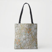 Tote Bag William Morris Golden Lily Blue Gold Classic (Devant)