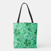 Tote Bag William Morris Iris et Lys, Vert Jade (Dos)