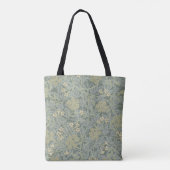 Tote Bag William Morris Jasmine Bleu Vert Art Botanique (Dos)