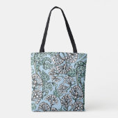 Tote Bag William Morris Jasmine et Motif Feuille (Dos)