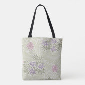 Tote Bag William Morris Lavender & Motif Larkspur rose (Dos)