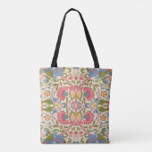 Tote Bag William Morris Lodden Motif Floral Pastel (Dos)