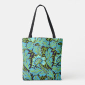 Tote Bag William Morris Motif Vintage, Anemone, (Dos)