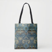 Tote Bag William Morris Peacock and Dragon Woven Design (Devant)