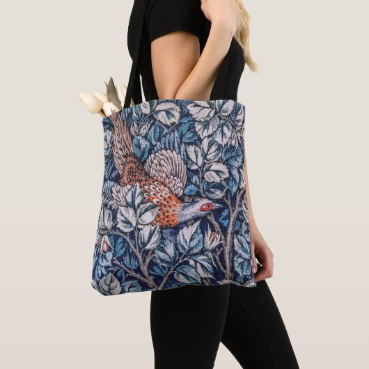 Tote Bag William Morris Pheasant (De près)