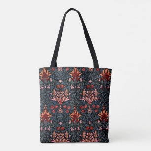 Tote Bag William Morris Snakeshead Dark Motif