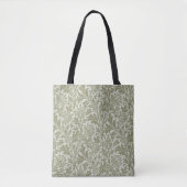 Tote Bag William Morris Thistle Sage Green Motif (Devant)
