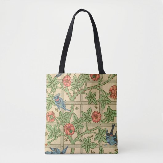 Tote Bag William Morris Trellis Design classique de papier  (Devant)