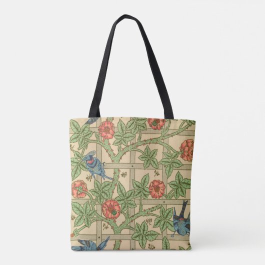 Tote Bag William Morris Trellis Design classique de papier  (Dos)