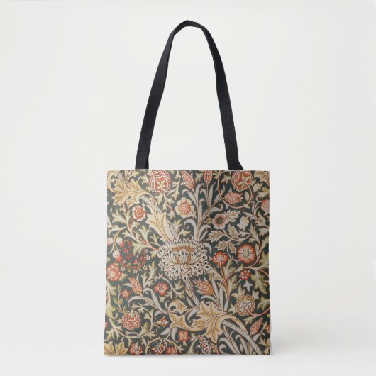 Tote Bag William Morris Trent Garden Flower Classic Botanic (Devant)