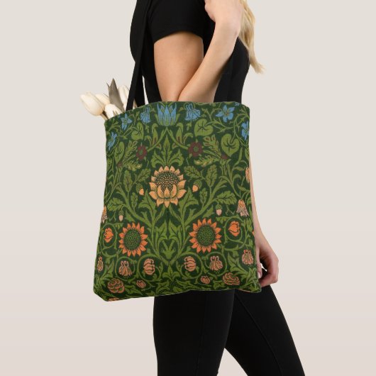 Tote Bag William Morris Violet et Columbine Art Rug (De près)