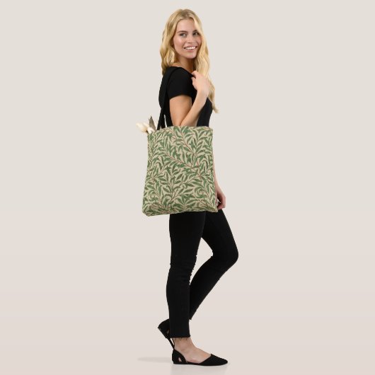Tote Bag William Morris Willow Bough Green Willow Feuilles (Sur le modèle)
