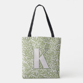 Tote Bag William Morris Willow Motif Grand initial (Dos)