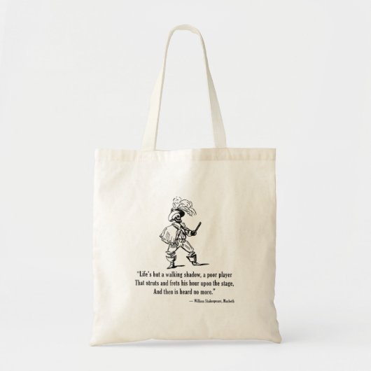 Tote Bag William Shakespeare Macbeth Drama anglais Death TS (Devant)