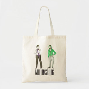 Tote Bag Williamsburg, Brooklyn New York NYC Hipster Fourre