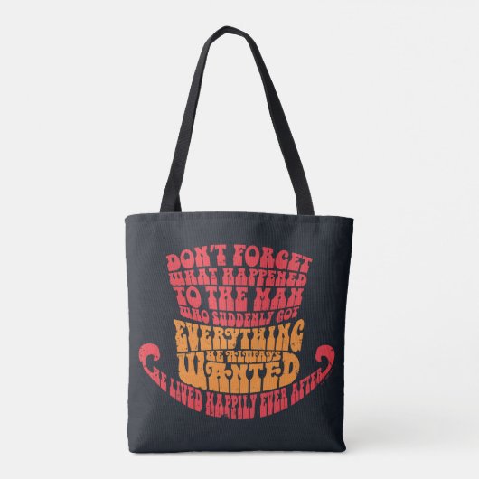 Tote Bag Willy Wonka Hat Typography (Dos)