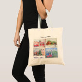 Tote Bag Wilton, collage d'aquarelle de l'Iowa (Devant (produit))
