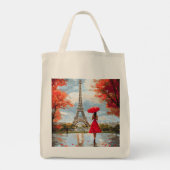 Tote Bag Wind Romance Paris Chic Walk (Dos)