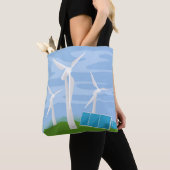Tote Bag Windmills et cellules solaires (De près)