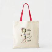 Tote Bag Wine un peu - vous vous sentirez mieux ! Cadeaux (Devant)