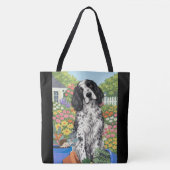 Tote Bag WINSTON le Setter anglais (Devant)