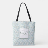 Tote Bag Winter Botanical Frost Monogram (Dos)