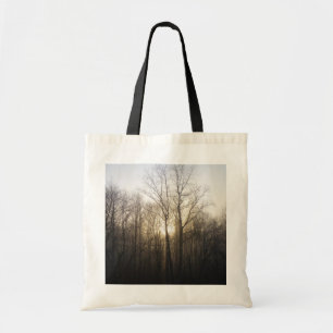 Tote Bag Winter Fog Sunrise Nature Photographie