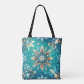 Tote Bag Winter Snowflakes  (Dos)