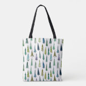 Tote Bag Winterholiday Evergreen Trees (Dos)