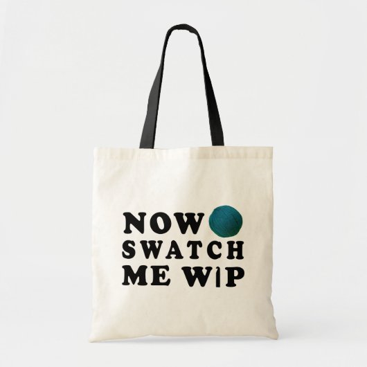 Tote Bag WIP Swatch Me - Lingo d'artisanat Turquoise (Devant)