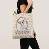 Tote Bag Wire Haired Jack Russell Chien Empreinte de patte  (De près)