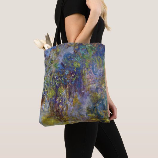 Tote Bag Wisteria (moitié droite) par Claude Monet (De près)