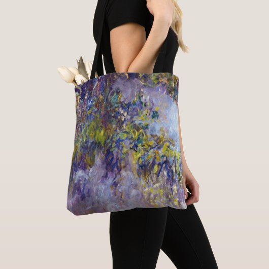 Tote Bag Wisteria (moitié gauche) par Claude Monet (De près)