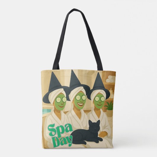 Tote Bag Witch Spa Day Funny Humor (Dos)