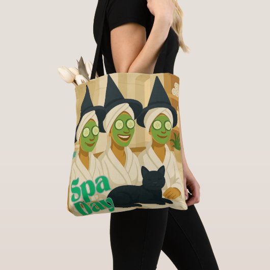 Tote Bag Witch Spa Day Funny Humor (De près)