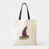 Tote Bag Witchy Woman Illustré violet sorcier Casquette (Dos)