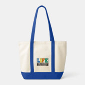 Tote bag with a pro-life message. (Achterkant)